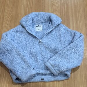 Hollister Sky Blue Fleece Half-Zip